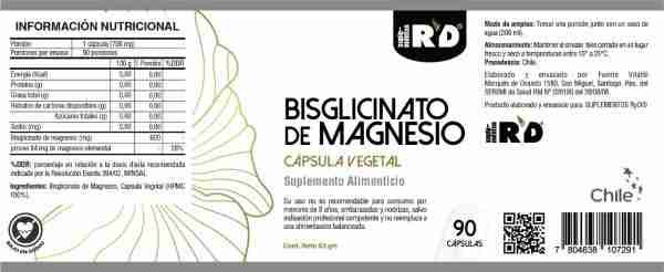 Bisglicinato de Magnesio 90 cápsulas RYD - Imagen 2