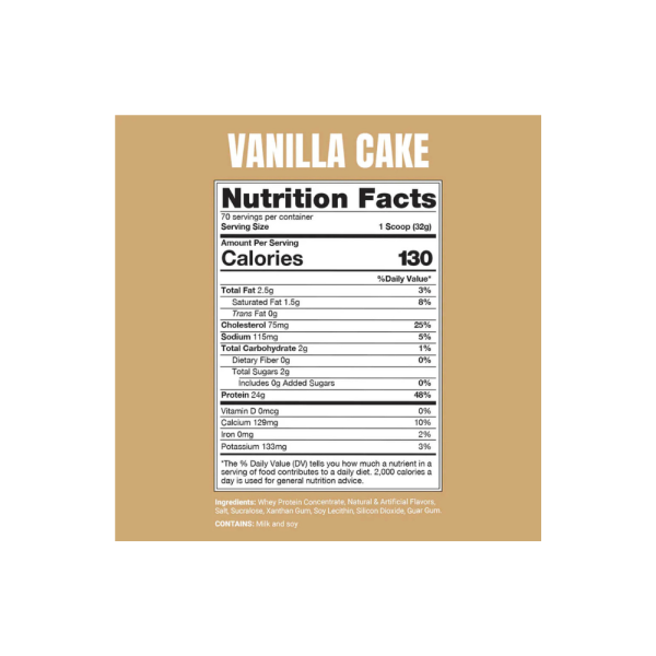 Proteína Vainilla Whey Concentrate 5 lb de PROSUPPS - Imagen 2