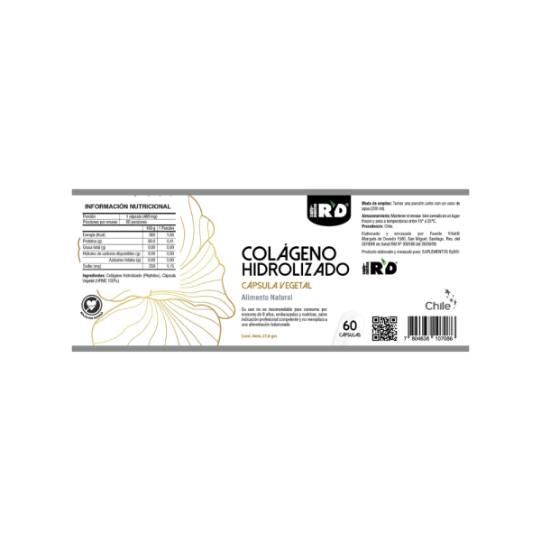 Colágeno Hidrolizado Ryd 60 Cápsulas - Imagen 2