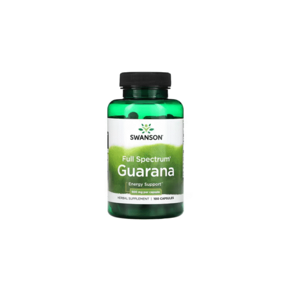 Guarana 500 mg 100 Cápsulas Swanson