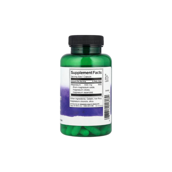 Triple Magnesio Complex 400 mg 300 Cápsulas Swanson - Imagen 2