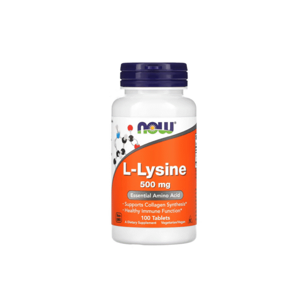 L-lisina 500 mg 100 comprimidos NOW Foods