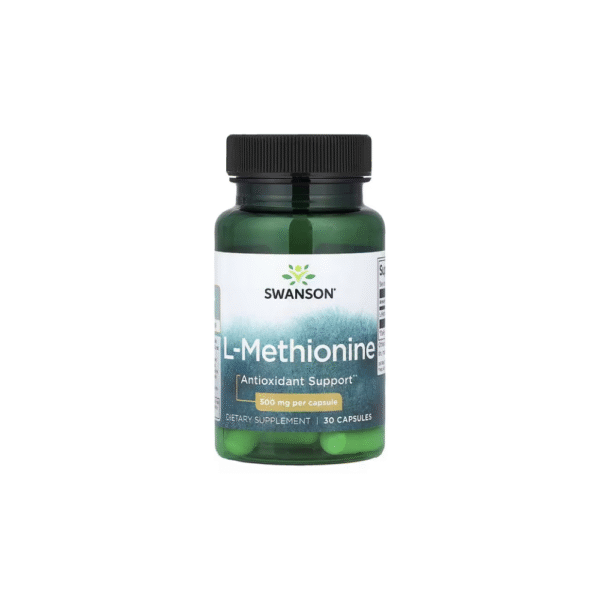 L Metionina 30 Cápsulas 500 mg Swanson