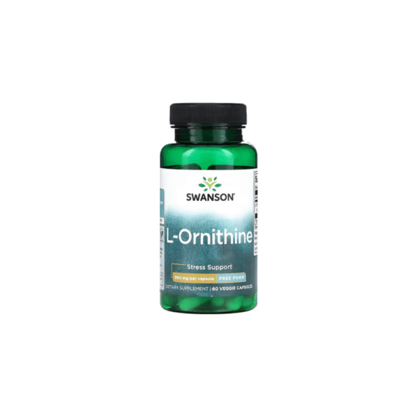 L Ornitina 500 mg 60 Cápsulas Veganas Swanson