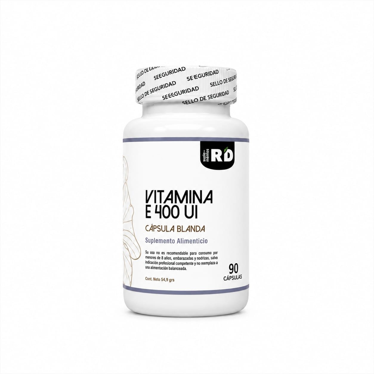 Vitamina E Natural 90 cap 400 UI RYD®